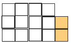 Rectangular array model with 3 rows, and 4 columns, with 2 additional units added.