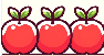 3 apples
